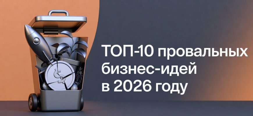 ТОП-10 самых провальных бизнес-идей в 2026
